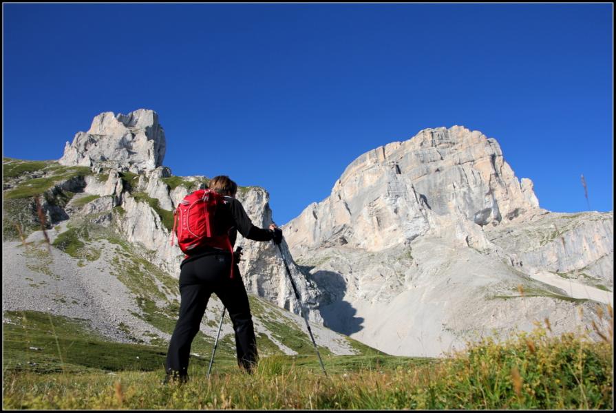 L'Obiou depuis le  Vallon