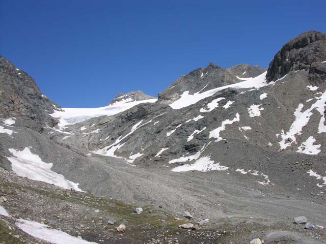 L'arrivée au glacier