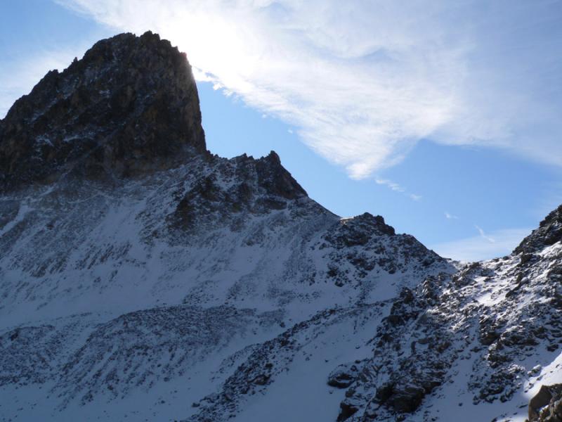 L'arrivée au passage du pic du Thabor
