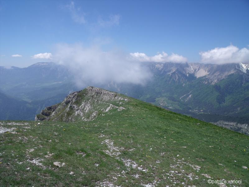 L'arrivée sur la crête.