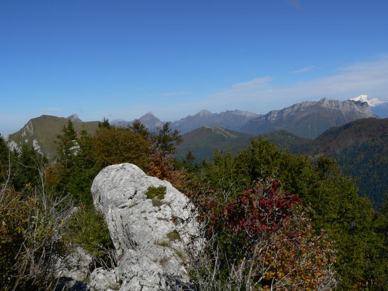 La Galoppaz et les Bauges vues de la Sauge