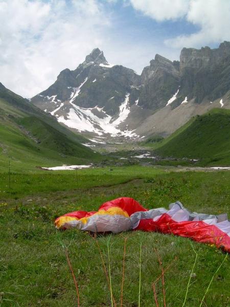 La Pointe Percée depuis l'atterrissage à Doran