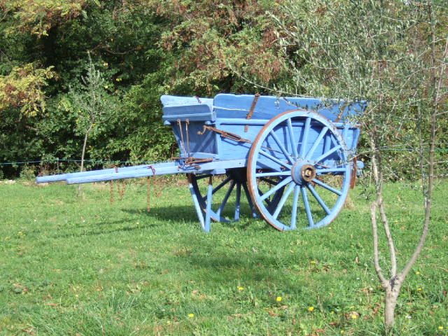 La charette bleue