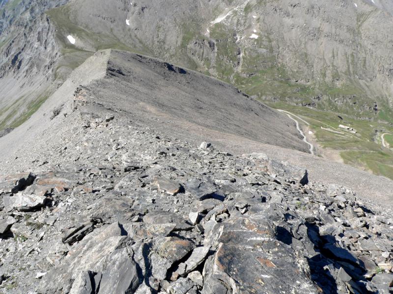 La crête de descente