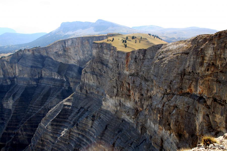 La crête en montant à la Tête Chevalière