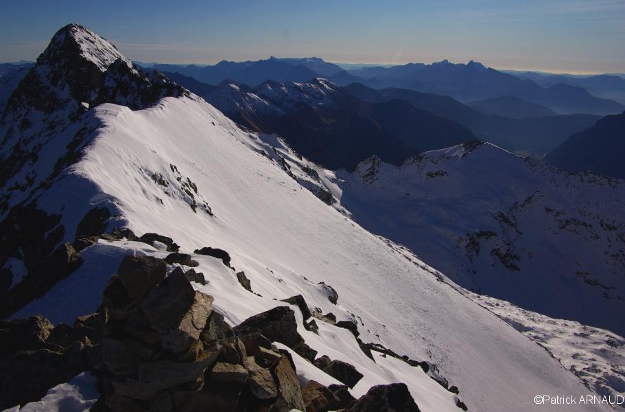 La descente de profil