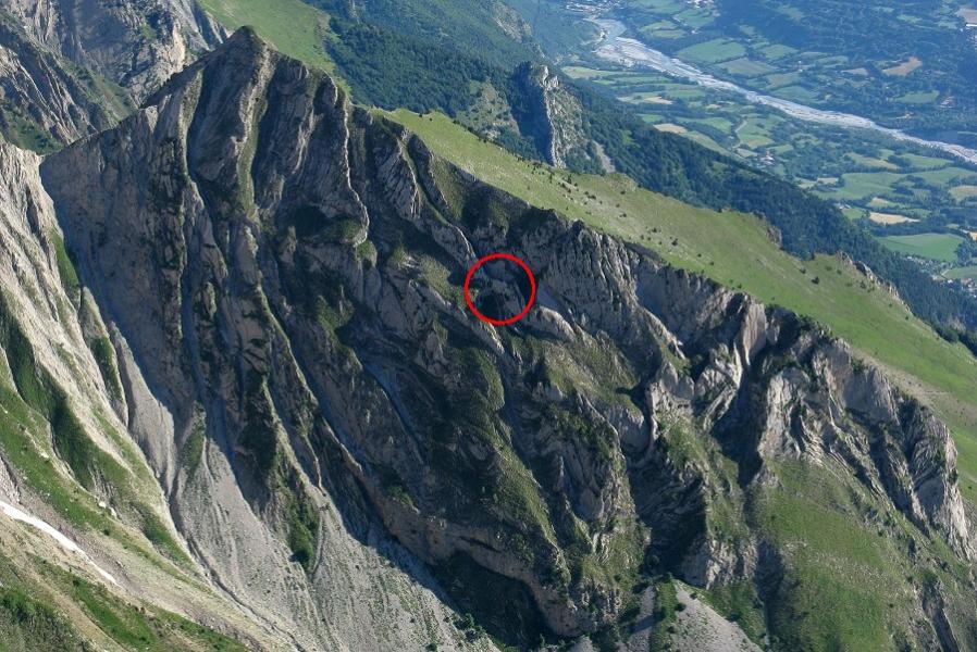 La face Sud de Queytière depuis la crête de Farau
