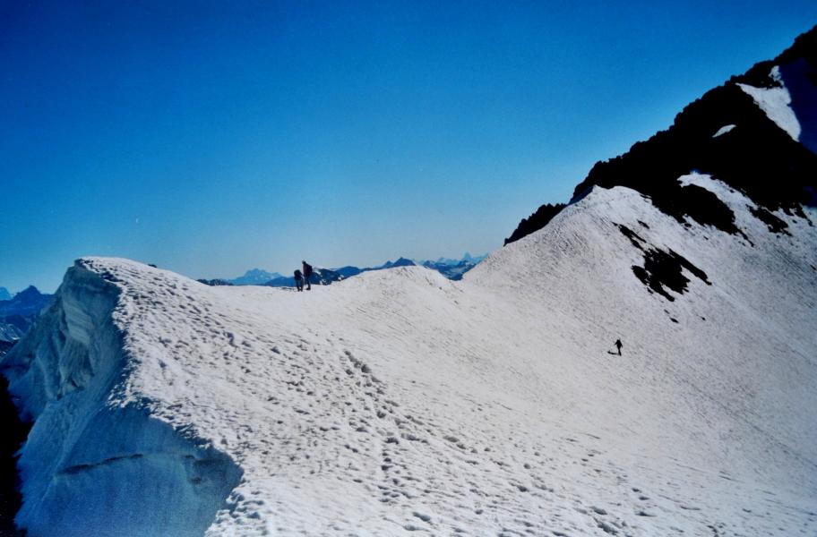 La face sud pour la descente