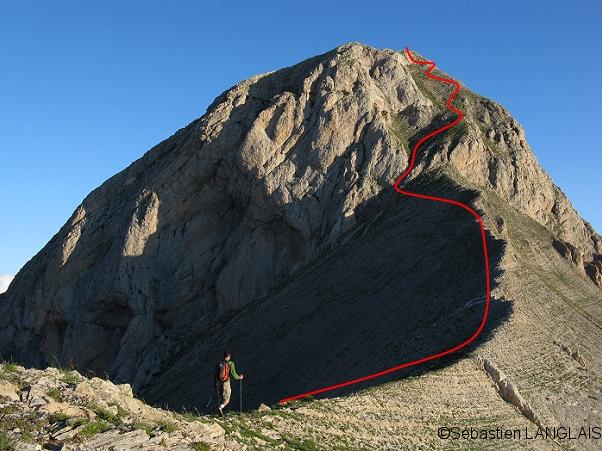 La montée à la tête de Claudel depuis Girbault