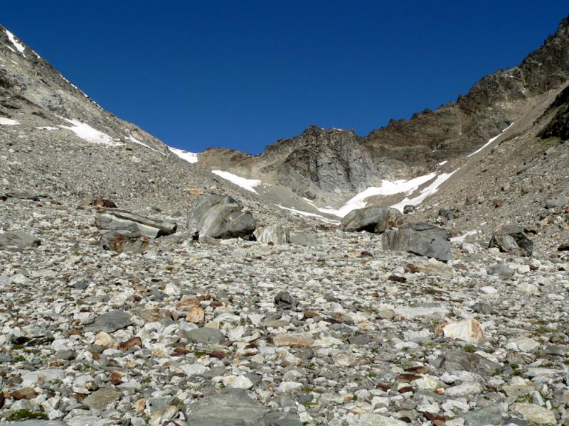 La montée italienne au col de la Sassière
