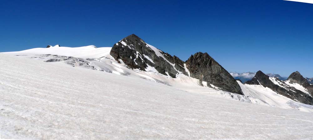 La partie haute du glacier