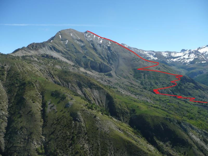 La petite Autane et sa trace de montée