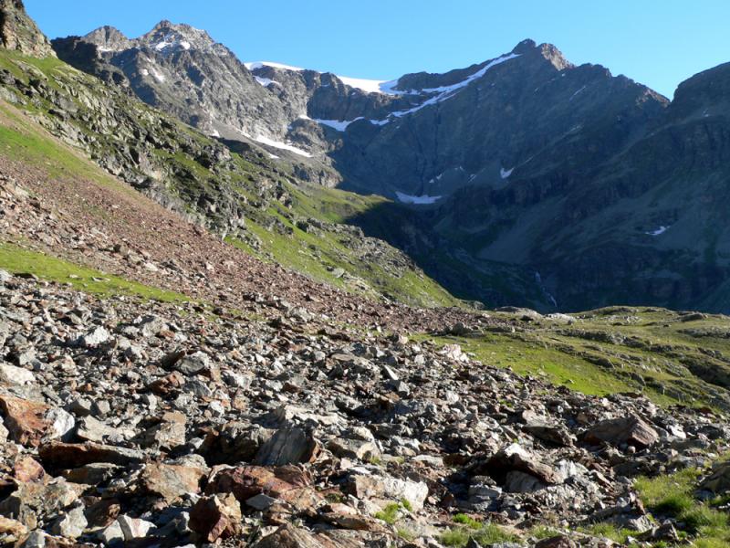 La traversée dans les blocs roses