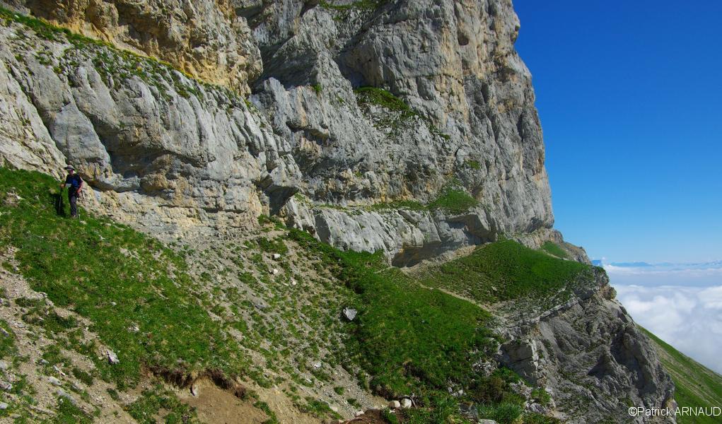 La vire du Col des 2 Soeurs