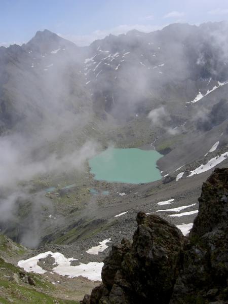 Lac Blanc vue de l'arête