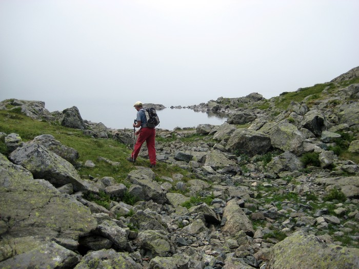 Lac Robert dans le brouillard