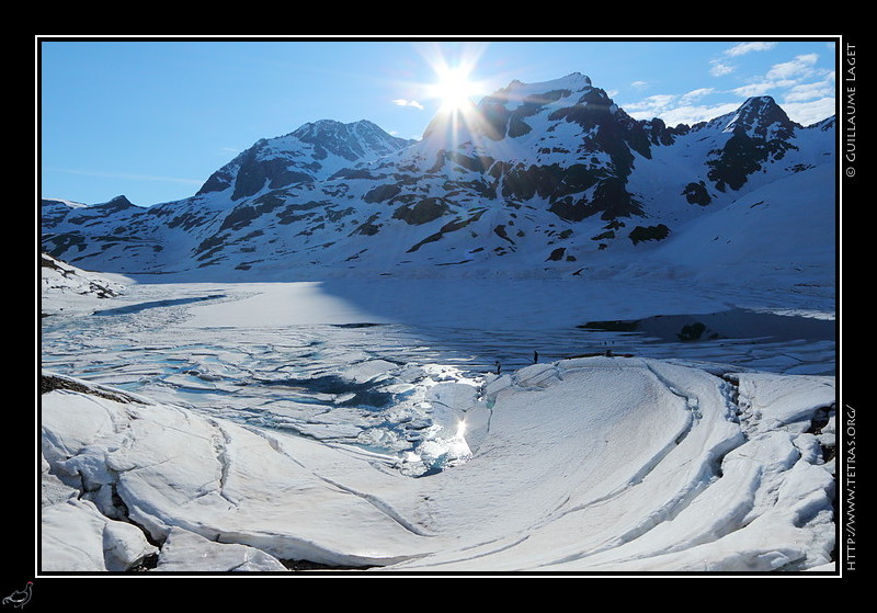 Lac encore bien gelé