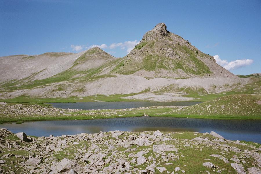 Lacs sur fond de Grand Coyer