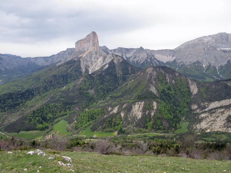 Le Mont Aiguille depuis le Goutaroux