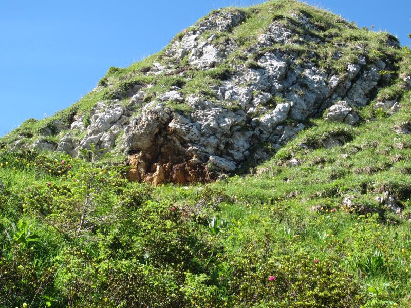 Le bout de rocher détaché