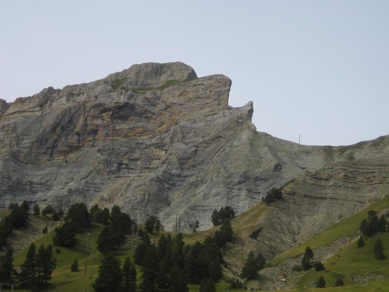 Le col de Corps et la Tête de Garnesier vus du bas