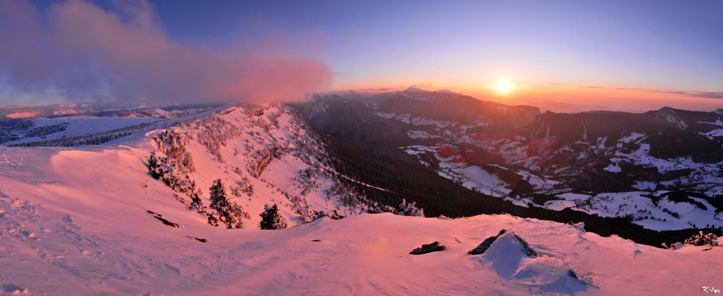Le coucher de soleil