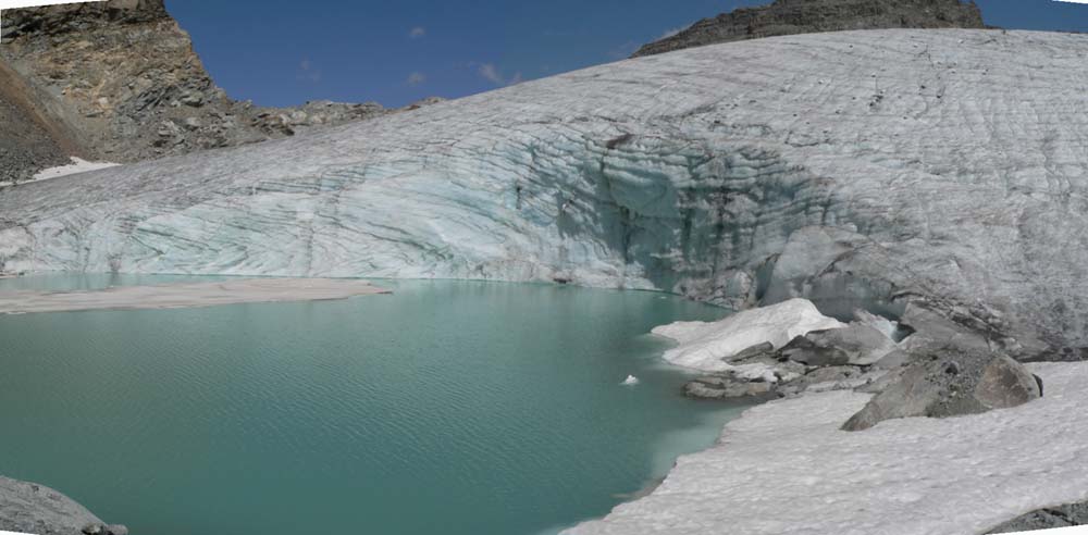 Le front du glacier du Grand Méan