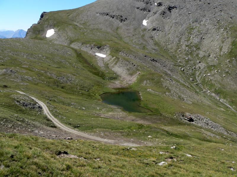 Le lac sous le col du Mont Cenis