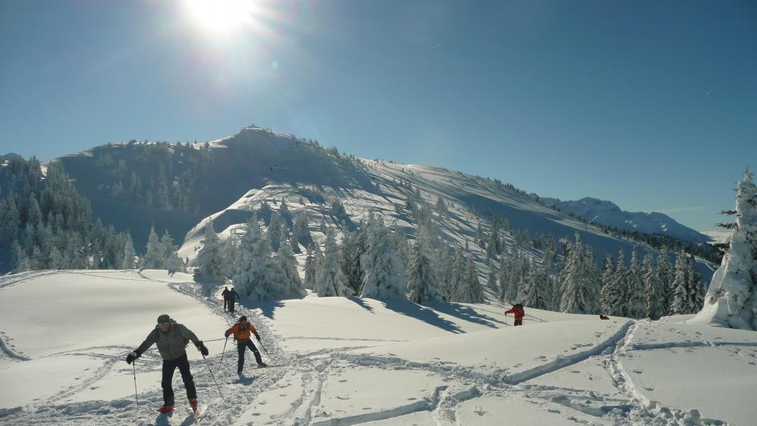 Le sommet avec une petite descente préliminaire