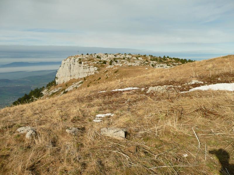 Le sommet depuis le décollage