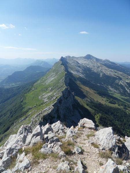 Le sommet et les arêtes du gerbier
