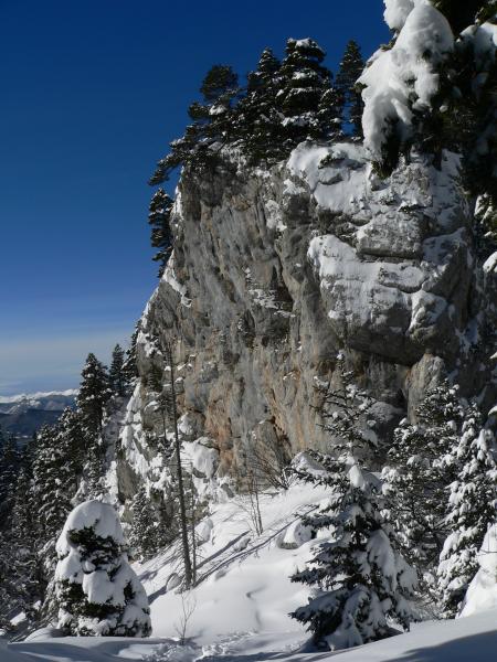 Le versant ouest du rocher 1694