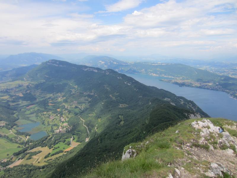 Les lacs séparés par la Charvaz
