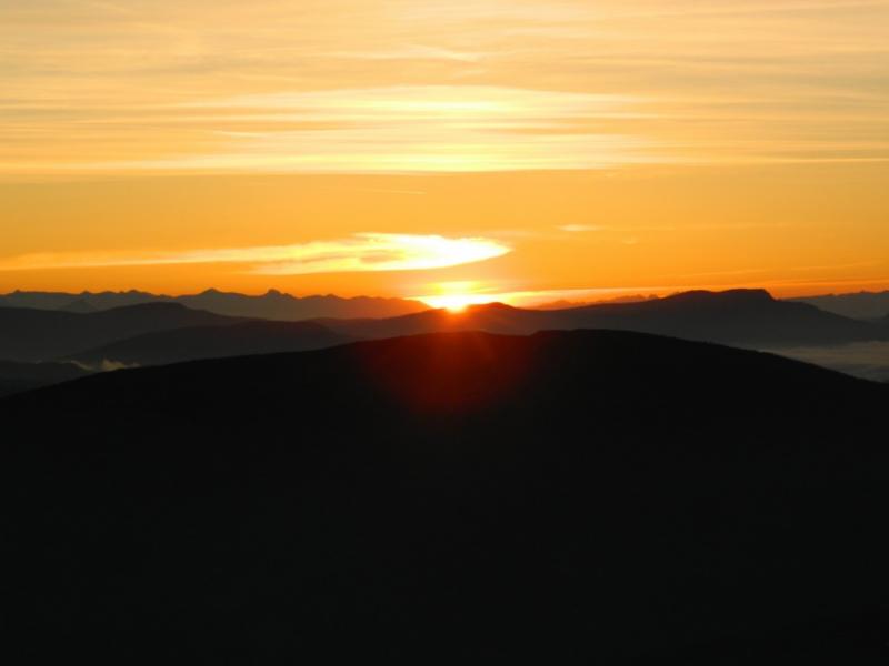 Lever de Soleil au Mont Ventoux.