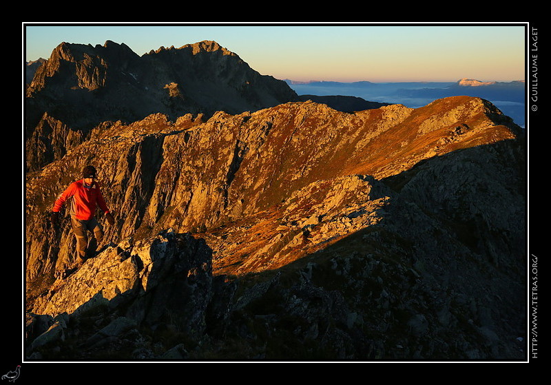 Lever de soleil depuis la pointe de Rognier