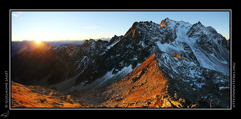 Lever de soleil vers le col de la Pierre