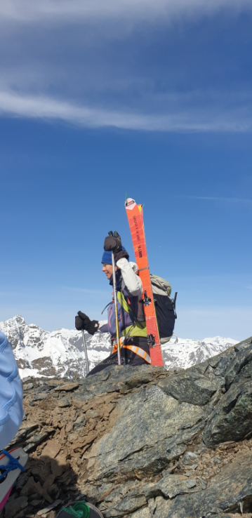 Fred Ã  la sortie du Col du Greffier