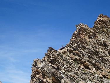 L&apos;arÃªte vers la tÃªte de Chante-Perdrix au-dessus du col de Chante-Perdrix