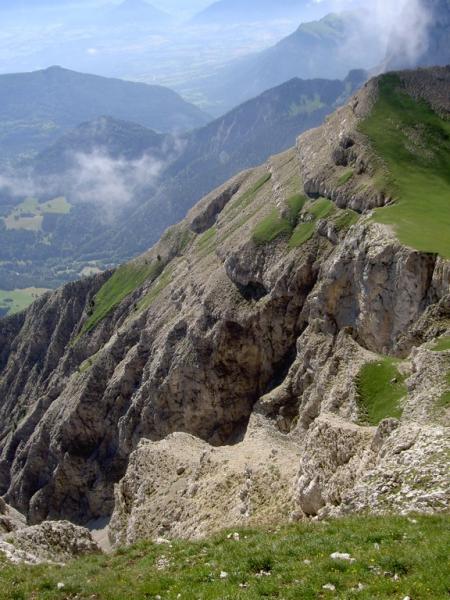 l'arête NE depuis la montée au Gd Veymont