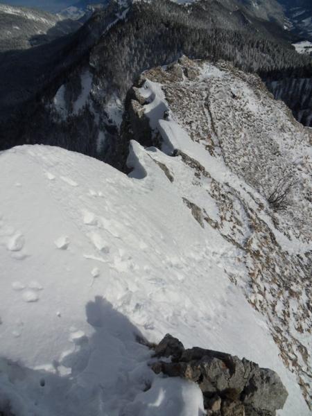 l'arête de montée