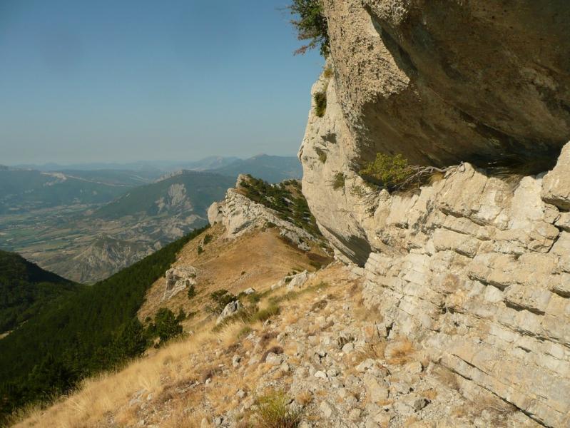 l'arête finale depuis le sentier sur le flanc sud
