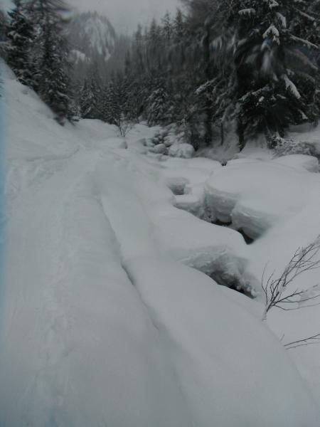 l'eau de Bérard sous la neige