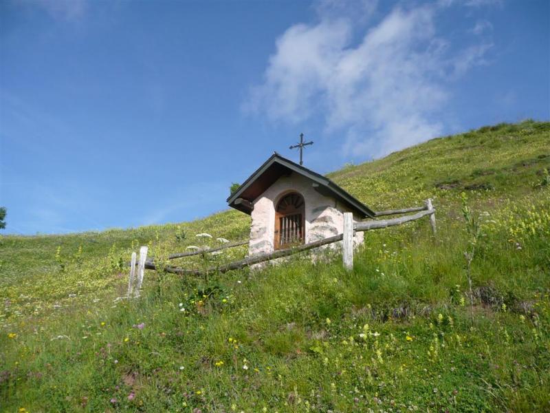l'oratoire, ultime construction avant les alpages