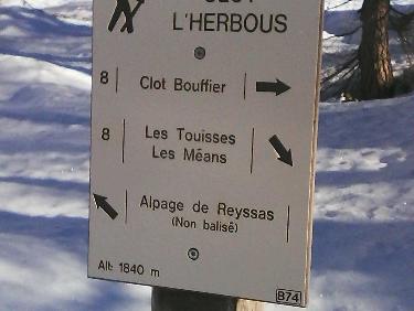 la bifurcation de clot L&apos; "Herbous "