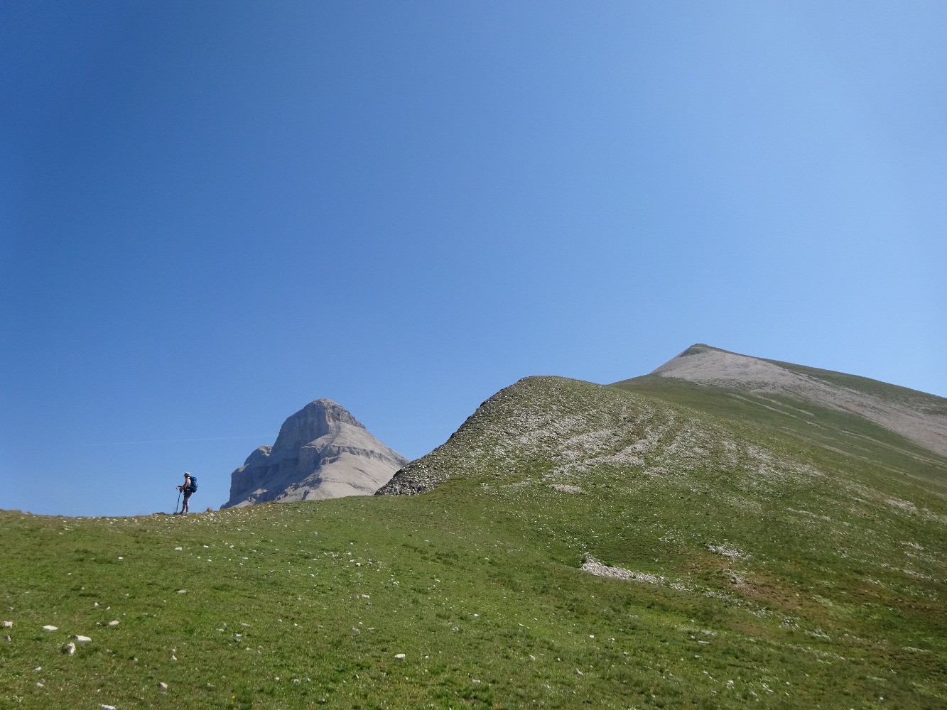 La crÃªte sud-ouest de la tÃªte de Vallon Pierra et le Grand Ferrand