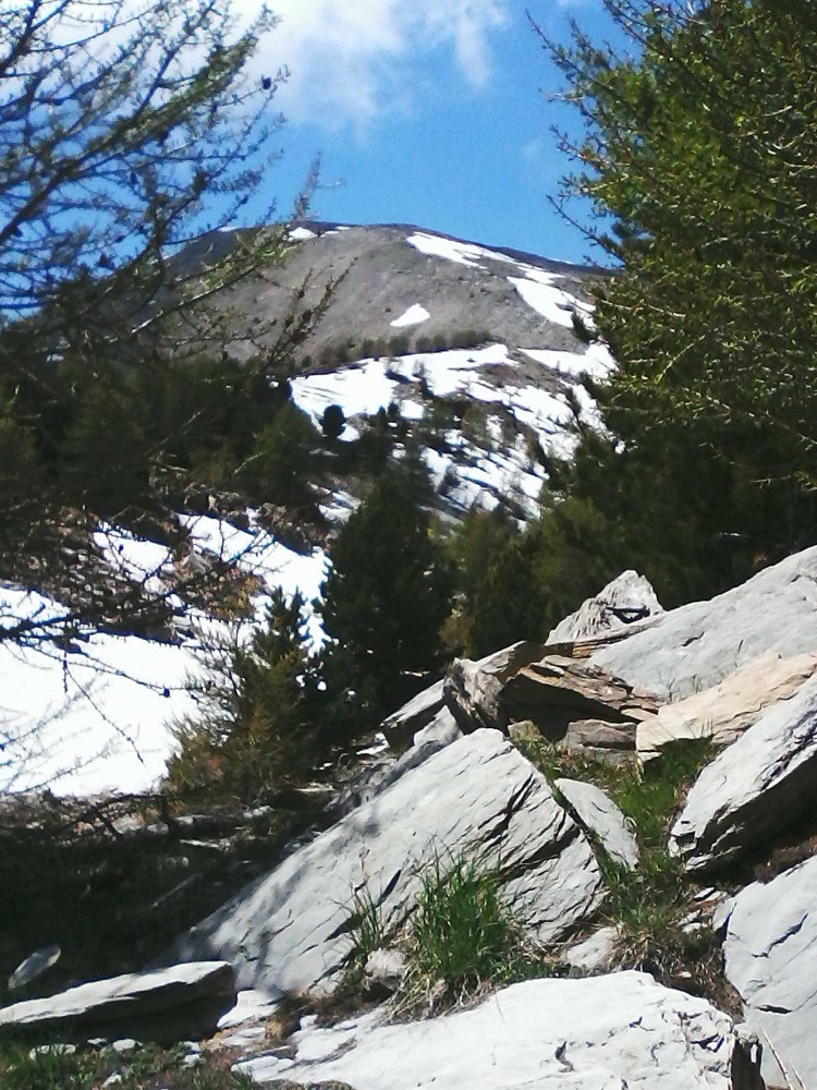 la descente versant nord