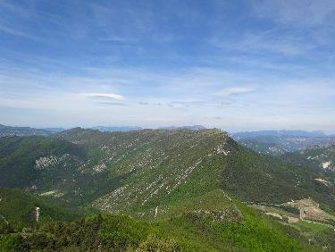 La montagne de Raton vue de la crÃªte sud du Fourchat