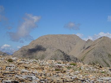 La pointe de la DiablÃ©e vue du Mourre Froid