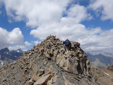 La tÃªte du Clot : franchissement du troisiÃ¨me Ã©tage de la paroi