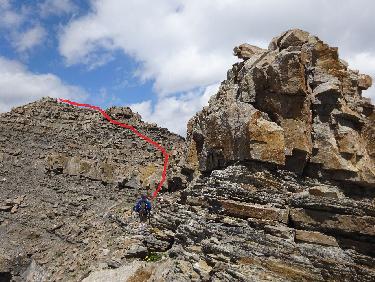 La tÃªte du Clot : montÃ©e au sommet depuis l&apos;Ã©chancrure par le cÃ´tÃ© Ouest